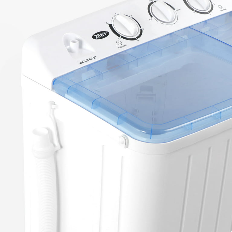 Mini Washing Machine, Portable Washer for Compact Laundry Semi-Automatic  Compact Washer & Spinner 5.7 Lbs
