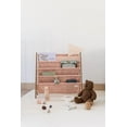 thumbnail image 4 of 3 Sprouts Recycled Fabric Kids Book Rack Storage Bookshelf Organizer in Clay Terrazzo for Ages 3+, 4 of 5
