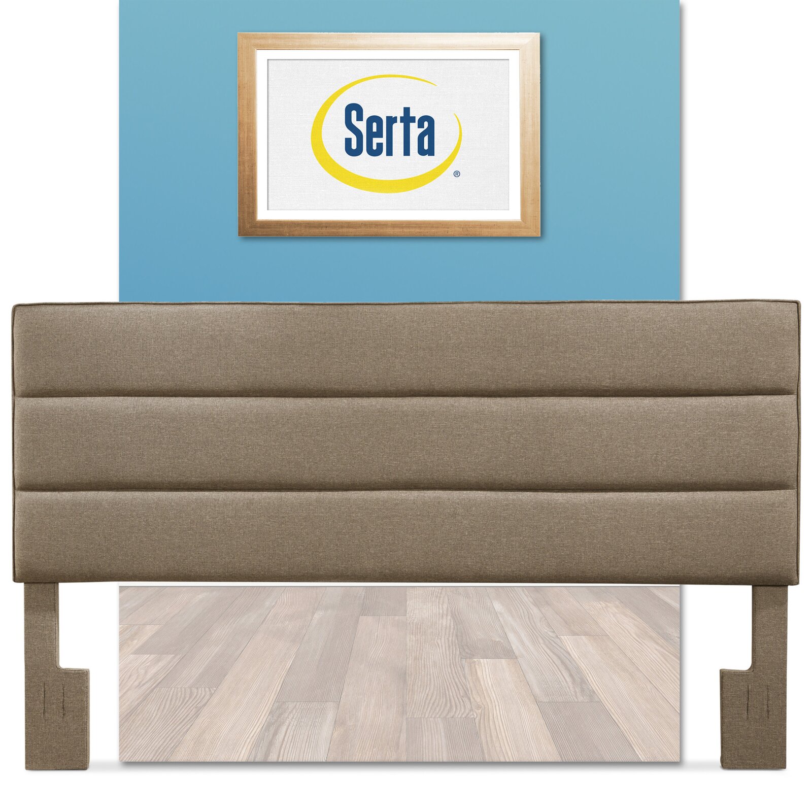 Upholstered Panel Headboard, Mount Type Bed Frame Mounted, Storage