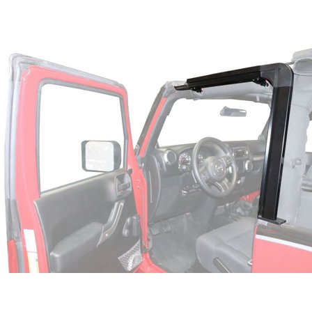 Rampage by RealTruck Door Surround Kit | Black | 61099 | Compatible with 2007 - 2018 Jeep Wrangler JK 2-Door