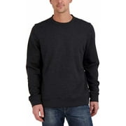 Gerry Men's Textured Crew Pullover Sweatshirt (Black, Medium)