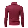 thumbnail image 6 of LNZGNM Men's Base Layer Tops Long Sleeve Mock Neck Slim Fit Thermal Cozy Everyday Shirt Cool Weather Comfort,Wine(L), 6 of 6
