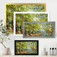 thumbnail image 4 of Meandering River With Autumn Forest 20 in x 12 in Framed Painting Canvas Art Print, by Designart, 4 of 4