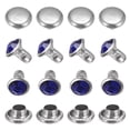 thumbnail image 1 of Remaches de cristal claro Uxcell de 0.24 pulgadas 100 piezas, remaches de cristal para hacer manualidades, tachuelas azul profundo para ropa, 1 of 7