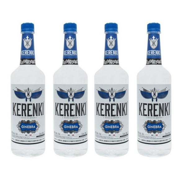 Pack de 4 Ginebra Kerenki 1 L Kerenki 1L