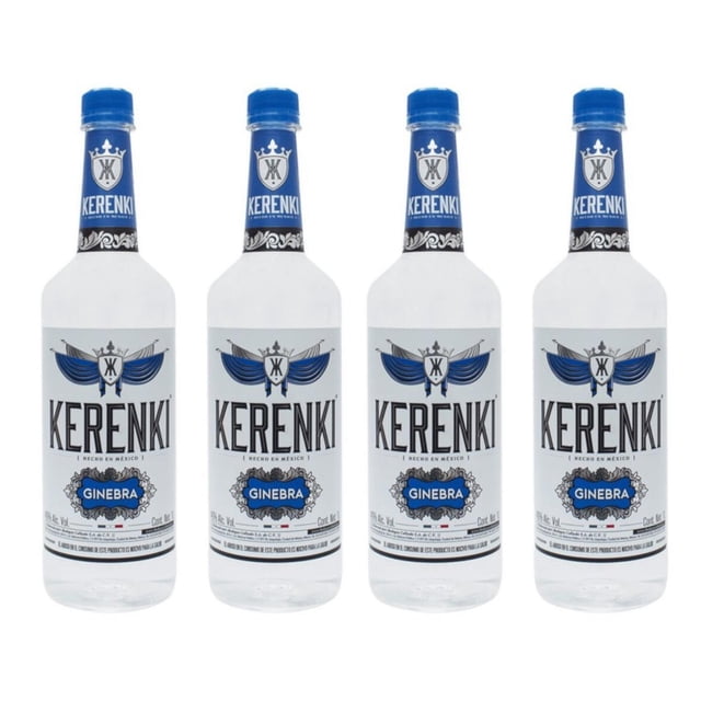 Pack de 4 Ginebra Kerenki 1 L Kerenki 1L