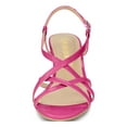 thumbnail image 2 of BLISSFUL STEP Women's Slingback Strappy Stiletto Heels Sandals Hot Pink 7, 2 of 8