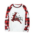 thumbnail image 4 of Christmas Pajamas for Family Buffalo Plaid Reindeer Pajamas Holidays Family Matching Sleepwear Elk Print Pajamas Pj Set Womens Pajama Sets, 4 of 5