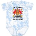 thumbnail image 3 of Inktastic Thanksgiving I'm Thankful Because I'm Gonna Be a Big Brother Boys Baby Bodysuit, 3 of 5