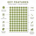 thumbnail image 5 of Royal Green Removable Labels Easy Peel Off 1.5cm No Residue Color Code Stickers Round 15mm 7700 Pack - (Olive), 5 of 5