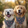 thumbnail image 2 of Dog Bandana 2 Pack,Pioneer Flower Floral Print Pattern Bandanas for Dogs,Cat Bandana,Small/ Large Dog Bandana 2 Size,Dog Bandanas, 2 of 6