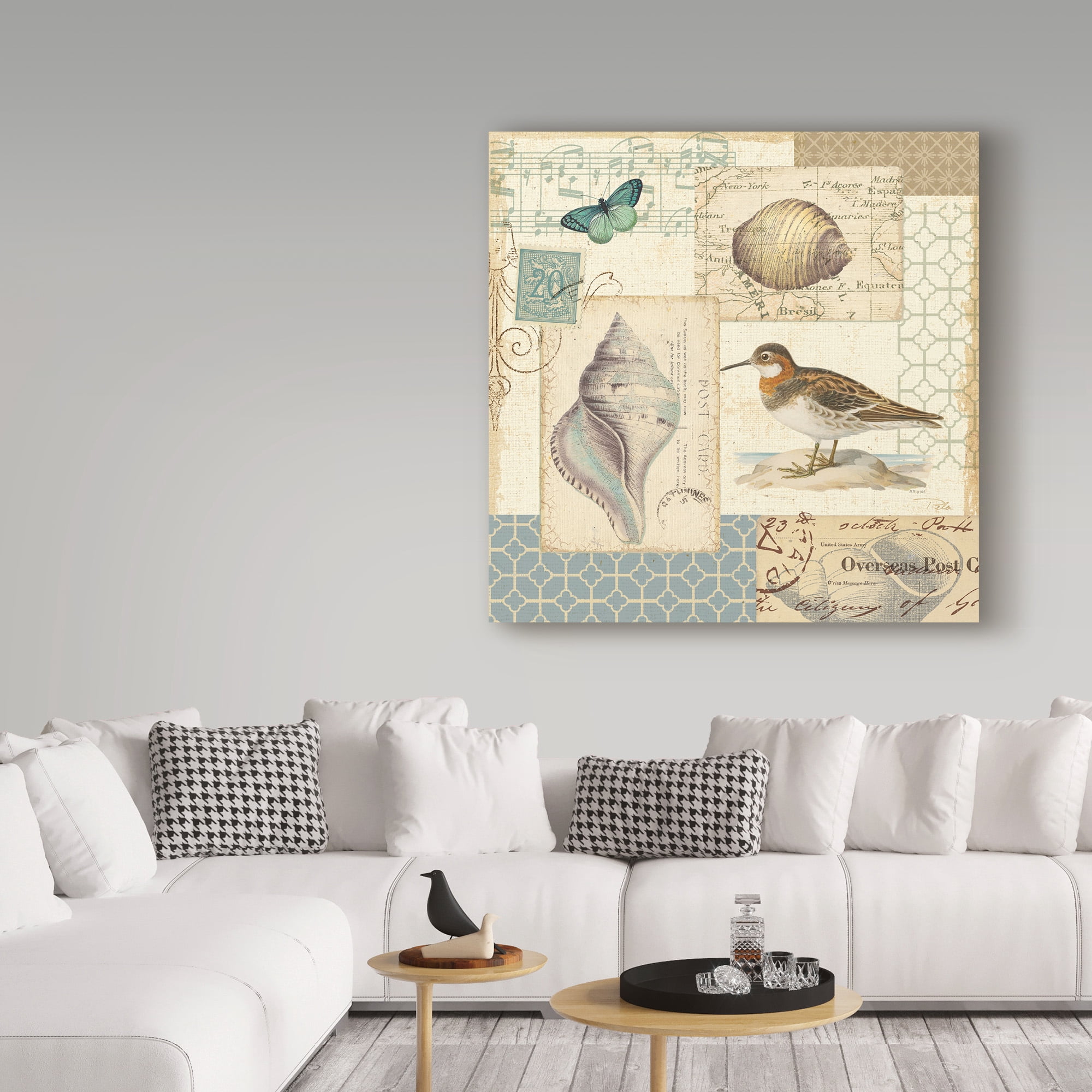 Trademark Fine Art 'Coastal Collage II' Canvas Art by Pela