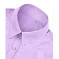 thumbnail image 6 of Siliteelon Long Sleeve Cotton Button Up Shirts for Women Formal Dressy Shirts Regular Fit Cotton Botton Down Shirt Light Purple, 6 of 7