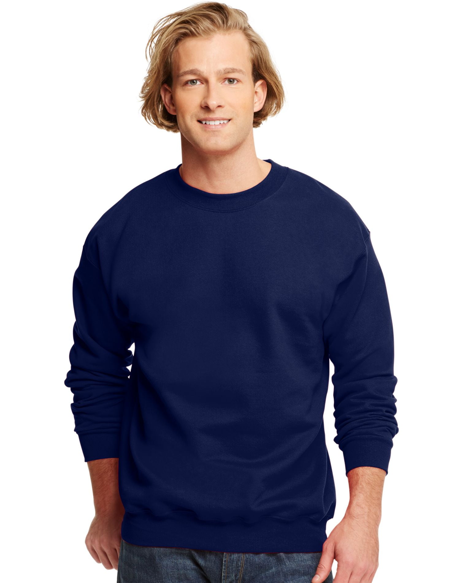 Hanes Men Crewneck Long Sleeve athletic 