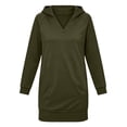thumbnail image 4 of Gytharion Women's Hoodie Dresses Long Sleeve Stylish Casual Mini Dresses Classic Sporty Style Comfortable Pullover Dresses with Pockets, 4 of 6
