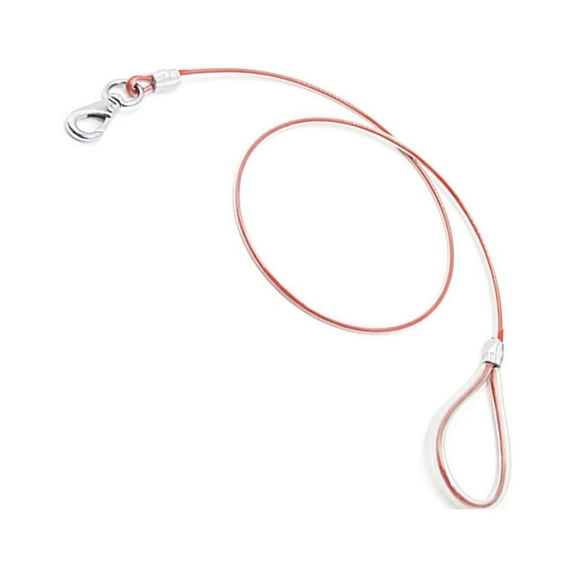 Anti-bite Dog Leash Cable for Dogs Heavy Duty Straps Training Outdoor Red