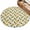 Beige, variant on Round Area Rugs for Living Room,Fruit Pineapple Pattern 3ft Washable Rug with Non-Slip Backing Indoor Carpet,Retro Linen Background Soft Floor Mat for Bedroom Nursery Office Decor