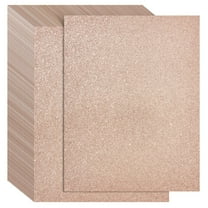 Bright Creations Rose Gold Glitter Cardstock - Printer-Friendly Cardstock Paper - Scrapbooking Paper for Scrapbook Supplies - Heavy Craft Sheets & Glitter Card Stock - 24 Pack, 8.5 x 11 In, 280gsm