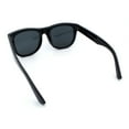 thumbnail image 4 of Curved Concave Face Oversized Horn Rim Plastic Retro Sunglasses All Black, 4 of 7