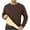 #054 Coffee, variant on Thermal Shirts for Men Sherpa Fleece Lined Pullover Sweatshirt Crewneck Long Sleeve Tshirt Winter Warm Sweatshirt Thick Tops Dark Gray L