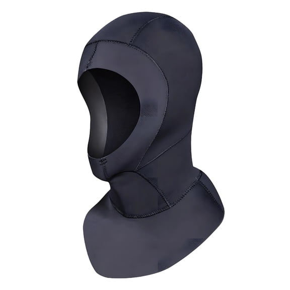 Diving Hood, L Size Scuba Hood, 3mm Neoprene Diving Hood, Warm Wetsuit Hood for Snorkeling, Surfing, Kayaking, 22.4-23.6 in / 57-60 cm Head Circumference