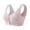 Pink, variant on qolati Front Closure Push Up Bras for Women Seamless Stretch Full-Coverages No Underwire Everyday Bras Wireless Comfortable Breathable Support Sports Bras