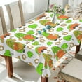 thumbnail image 4 of St Patrick Gnomes Shamrock Tablecloth Rectangle Colorful Table Cloth Large Square Table Cover for Dining Kitchen Party 60"x108" Decor Gift, 4 of 7