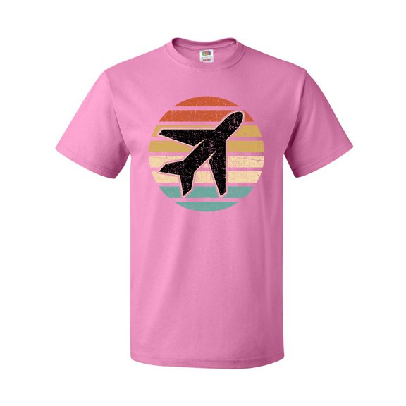 Inktastic Airplane Pilot Vintage Sunset T-Shirt