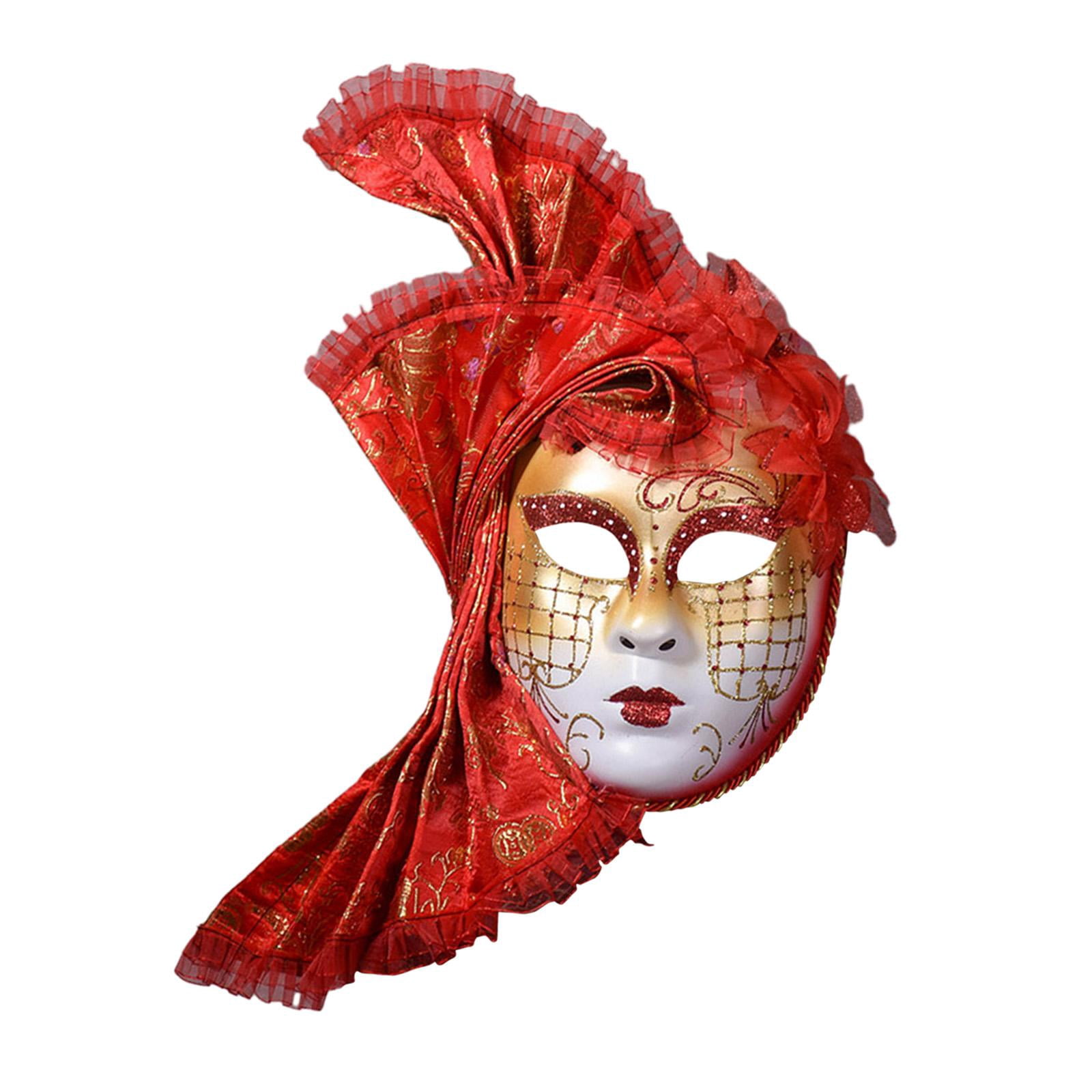 Pack De 5 Máscaras Venecianas De Disfraz - Plástico Resistente Con Correa Ajustable Para Halloween Y Fiestas