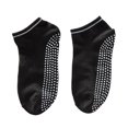 thumbnail image 1 of 3 Pair Unisex Yoga Socks Non Skid Socks Ballet Pilates Sports Non-slip Socks Gripper For Women (Black), 1 of 3