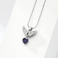 thumbnail image 5 of Cremation Urn Necklaces Ashes Holds Angel Wings Urn Necklace for Ashes Heart Birthstone Shape Cremation Jewelry Urns Keepsake Pendant for Women Pet, 5 of 7