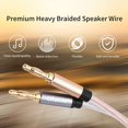 thumbnail image 5 of LINLIN Speaker Banana Cable, Speaker Wire with Dual Gold Plated Plug Tips, Transparent PVC Oxygen-Free Copper Construction, 5 of 7
