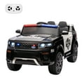thumbnail image 2 of GloryStar 12V Kids Police Car Ride On Toy with Remote Control, Battery Powered Electric Vehicle for Toddlers, Intercom, Flashing & LED Lights, Spring Suspension, 2 of 8