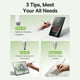 thumbnail image 2 of w1e BASEUS Smooth Writing III 3-in-1 Passive Stylus Touch Screen f8f Pen Magnetic Version - White, 2 of 5