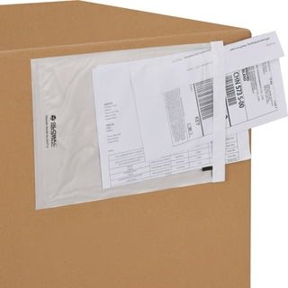 Clear Packing List Envelopes 7 x 10 White Back/Clear Front