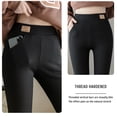 thumbnail image 2 of Forro Polar Para Mujer, Mallas Gruesas Elásticas De Cintura Alta Con Bolsillos, Pantalones De Yoga Cálidos Térmicos Para Invierno, Pantalones Para Senderismo Y Correr Sweethay HA046943-01, 2 of 6
