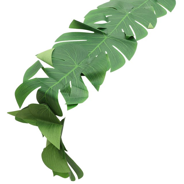 unbranded Mantel Decorativo Verde De Seda Con Hojas Para Fiestas Y De