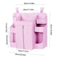 thumbnail image 3 of Hanging Diaper Storage Rack for Nursery, Multi-pocket Washable Crib Organizer for Baby Essentials, Compact and Convenient Storage for Baby Clothes, Diapers, Wipes, 3 of 6