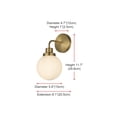 thumbnail image 3 of Living District Hanson 6 inch Wall Sconce in Satin Gold, 3 of 8