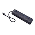 thumbnail image 2 of Concentrador Hub USB 7 en un Hub con USB 3.0 Retrocompatible con Especificaciones Estándar USB 3.0 Yotijar Concentrador USB de alta velocidad, 2 of 7