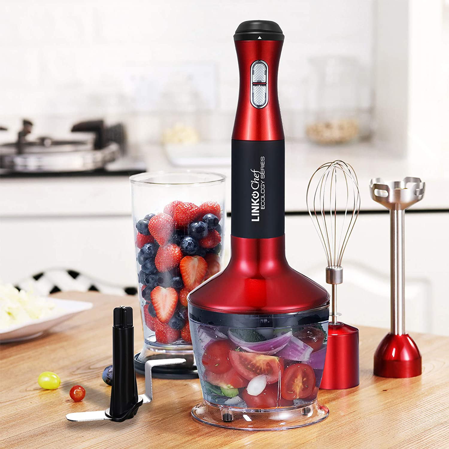 FKN Immersion Blender Handheld - 8-in-1 Hand Blender Electric with 4  Interchangeable Blades, 8 Speed and Turbo Mode Handheld Blender Stick with  800W M for Sale in Bakersfield, CA - OfferUp