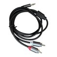 thumbnail image 4 of 3.5mm to Double RCA Male Cable Stereo Cable for Professional Audio Equipment 3M, 4 of 8