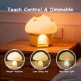 thumbnail image 6 of AuroraNiteBeam Mushroom Silicone Night Light for Baby Nursery 3 Adjustable Brightness Levels,30-Min Timer,Rechargeable & Waterproof LED Lamp for Kids Room/Camping/Home Decor, 6 of 9