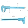 thumbnail image 2 of Bgsha 0-150mm Vernier Calipers Single Rule Scale Plastic Depth Height Measure Tool, 2 of 9