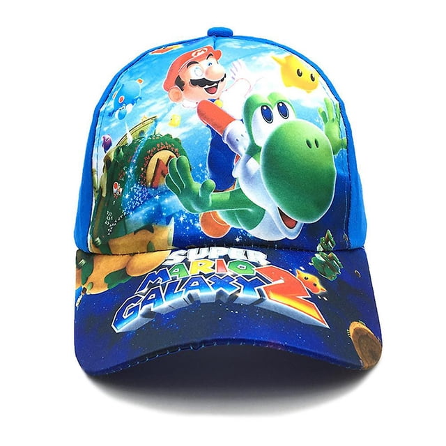 Gorra con visera de protección solar impresa Super Mario, gorra de béisbol para exteriores para niños y niñas
