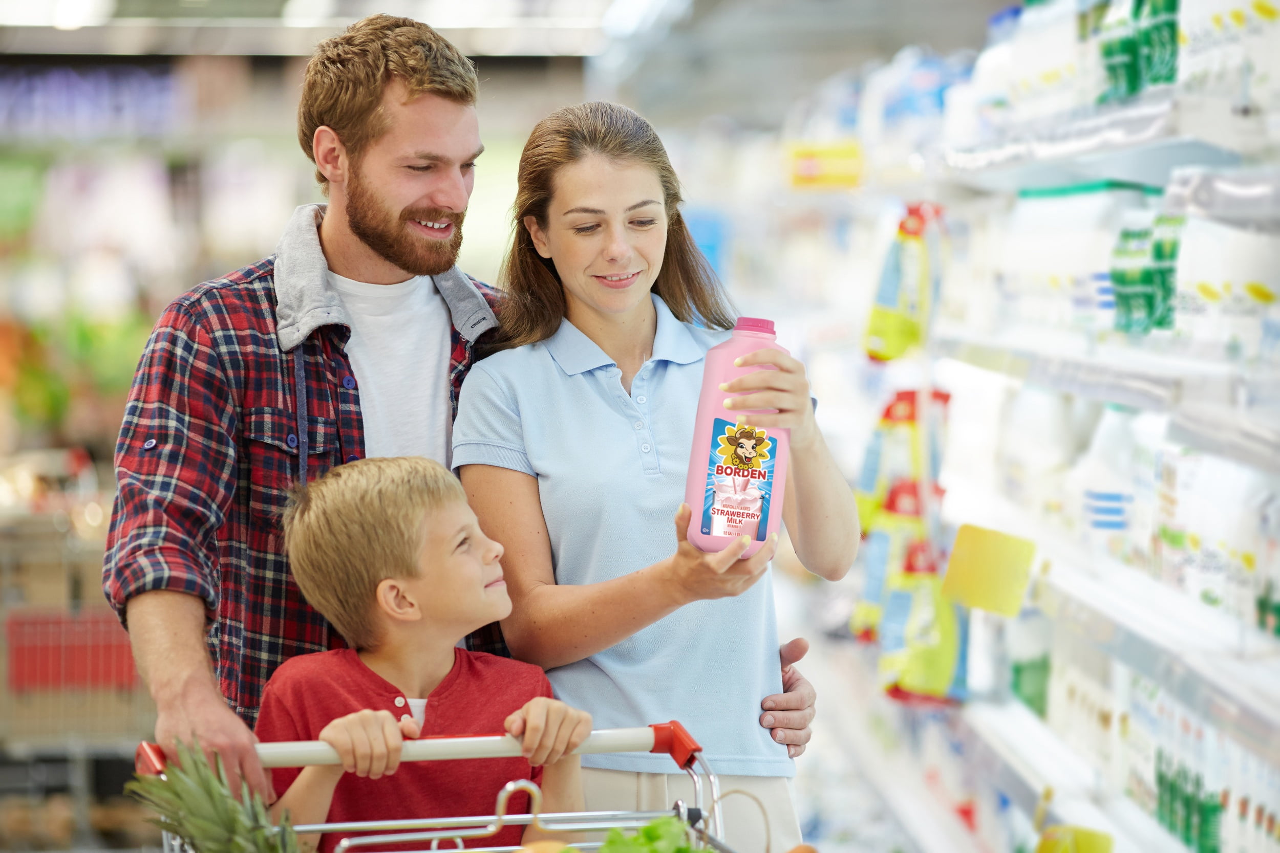 Borden Strawberry Milk Half-Gallon