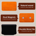 thumbnail image 6 of Wood Car Air Freshener Odor Eliminator for Visor Clip, Long Lasting Scent Diffuser for Truck & SUV, Pack of 4 (Teak, Amber, Cabana, Grove), 2 Clips Included, 6 of 6
