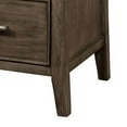 thumbnail image 4 of 2 Drawer Wooden Nightstand with Metal Bar Pulls and USB Port Brown - Saltoro Sherpi, 4 of 5