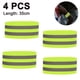 thumbnail image 1 of 4 Piezas Bandas Reflectantes Bandas Reflectantes para Muñeca, Brazo, Tobillo, Pierna, Equipo Reflectante de Alta Visibilidad Correas de Cinta Reflectora de Seguridad para Caminar Nocturno, Ciclismo y, 1 of 8