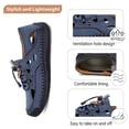 thumbnail image 2 of Mens Sandals Leather Casual Closed Toe Beach Fisherman Shoes Outdoor Summer Sports Breathable Walking Shoes Blue 9.5 US, 2 of 7